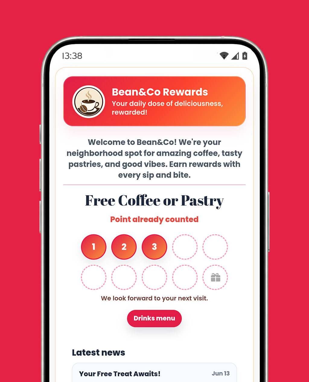 TapLoyal loyalty card for cafes
